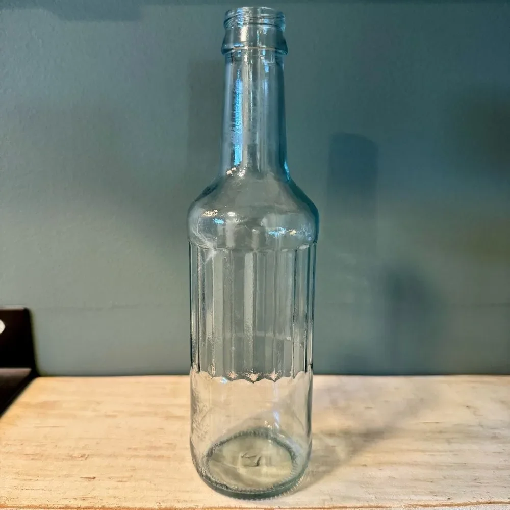 Vintage Clear Glass Empty Zima Alcohol Bottle | Crafts Upcycle Art